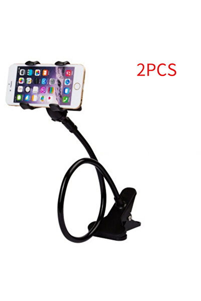 Choice 2pcs black Universal Mobile Phone Holder Flexible Long Arm lazy Phone ...