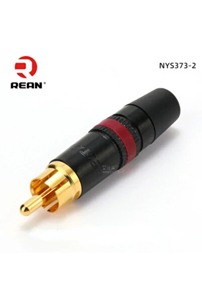choice2 NYS373-2 Red 1Pcs/Lot REAN RCA Audio AV Video Plug Gold-plated Large ...