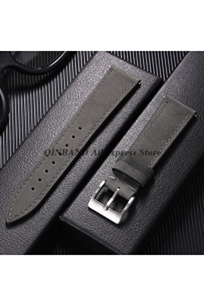 Choice10 20mm Silver Buckle Gray 18mm 19mm 20mm 21mm 22mm 24mm Vintage Retro ...