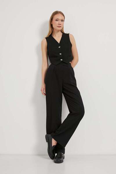 Arma Life Elastic Waist Velcro Closure Palazzo Trousers