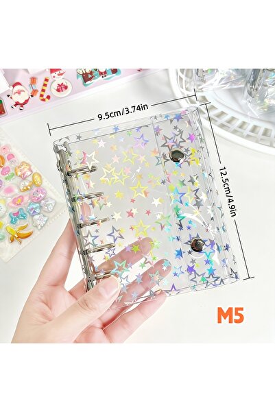 Choice M5 M5 Notebook 1Pc M5 Rainbow Star Planner, Colorful Star Binder, 3D E...