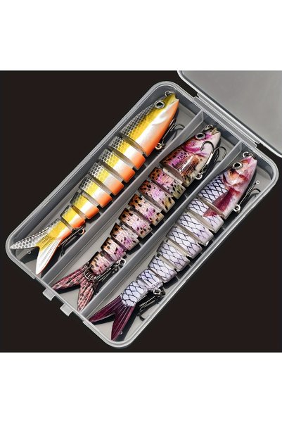 Choice FCP2P-391 ANFS 5pcs /3pcs Fishing Lure Multi Jointed Artificial Bait S...