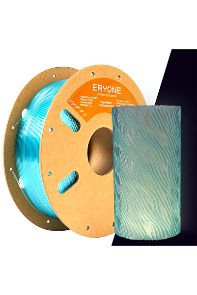 Choice1 Clear Sky Blue ERYONE 1KG PETG High-Speed Transparent Series 3D Print...