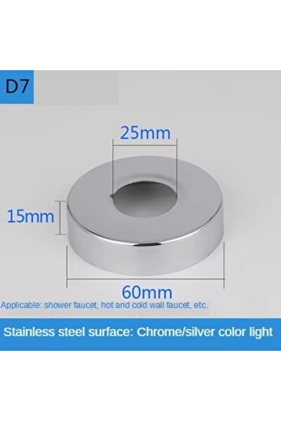 Choice12 D7 2pcs Water Pipe Connector 1/2"3/4" Stainless Steel Faucet Decorat...