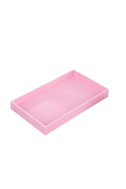Choice Empty pallet 1PC, Flocking Jewelry Box Jewelry Tray, Color: Pink