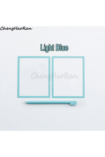 Choice غطاء شاشة LCD علوي أزرق فاتح مكون من قطعة واحدة + إطار سفلي وعدسة بلاس...