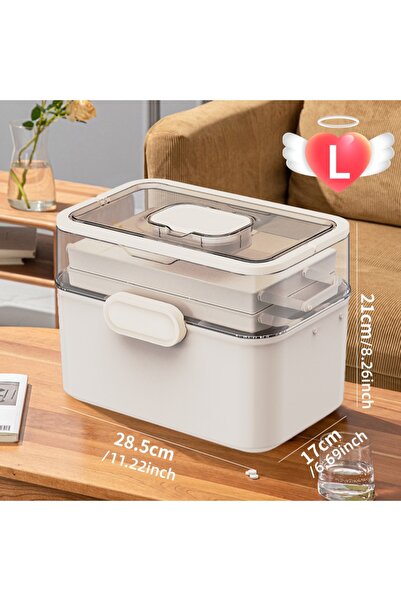 Choice L 3-Tier Home Medicine Box,Large Capacity Children's Medicine Multi-la...