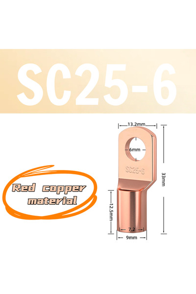 Choice11 SC25-6 10PCS 5-20Pcs 4-70mm2 SC4 SC6 SC10 SC16 SC25 SC35 SC50-95 Tin...