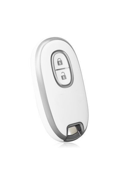Choice4 white silver 2 Buttons Car Key Case Cover Shell Fob For Suzuki Palett...