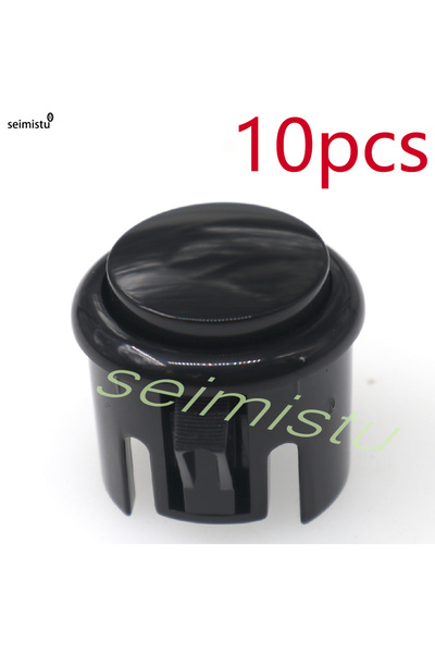 Choice 10 قطع - 30 مم - أسود 10 قطع زر ضغط أركيد، وحدة تحكم Sanwa Hitachi، Ne...