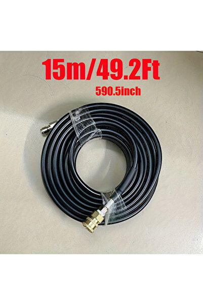 Choice1 15m 49.2Ft Sewer Jetter Kit,5800PSI 1.45m Nozzle Hose+2.20m 3/8 Quick...