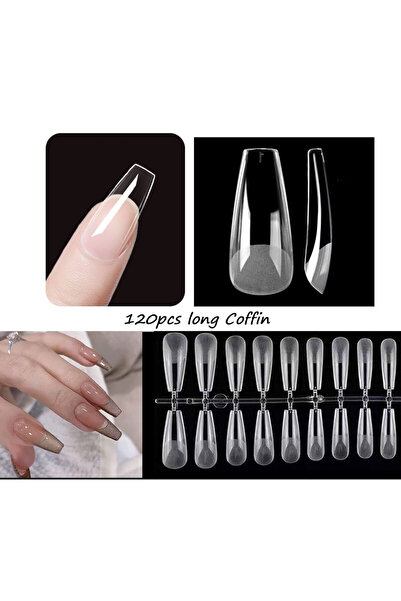Choice16 982-120pcs 120pcs/bag Matte Press On Nail Tips Soft Full Cover False...
