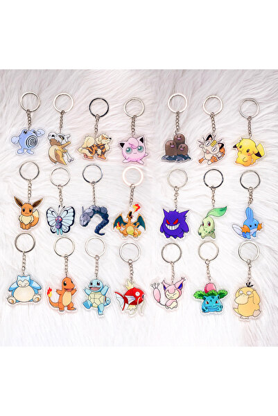 Choice17 5 cm 22 1/21PCS Pokémon Characters Pikachu Bulbasaur Acrylic Keychai...