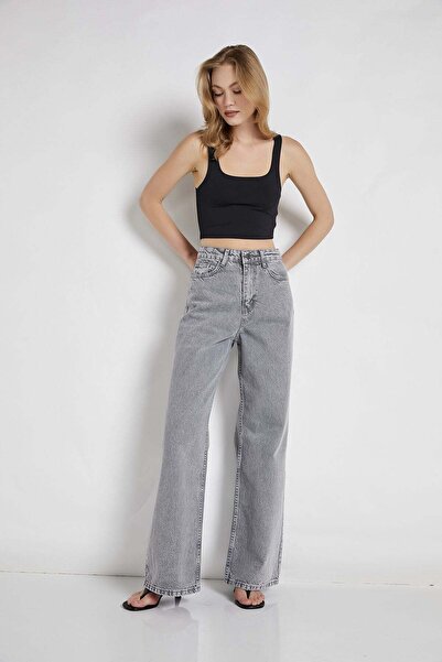 armalife 104 YÜKSEL BEL WIDE LEG DENIM KADIN PANTOLON