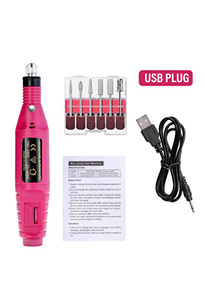 Choice7 Red-YT LULAA Electric Nail Drill Machine Set Pedicure Grinding Equipm...