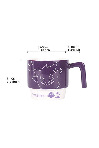 Choice 320ml Gengar Mug SHUNXIANG Pokémon Licensed Cartoon Ceramic Mugs Stack...