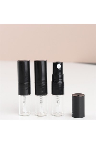Choice6 200PCS Black 20/50/100/200pcs 1ML Portable Glass Spray Bottle Refilla...