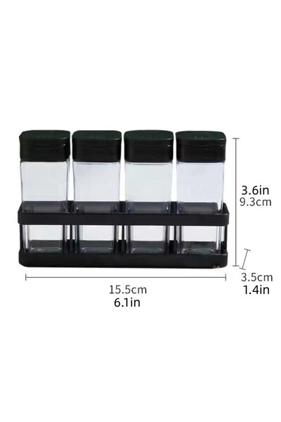 Choice Transparent Four-grid Integrated Barbecue Bottle Household Combination...