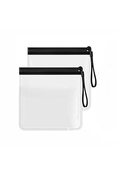 Choice1 black 2pcs EVA Transparent Travel Toiletry Bag Waterproof Sealed Cosm...