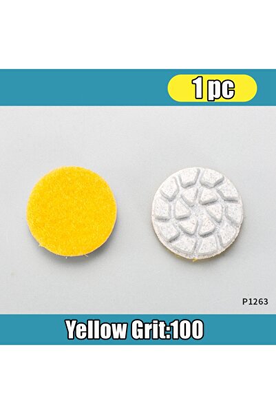 Choice9 yellow 25mm Mini Diamond Polishing Pads Marble Granite Gemstone Grind...