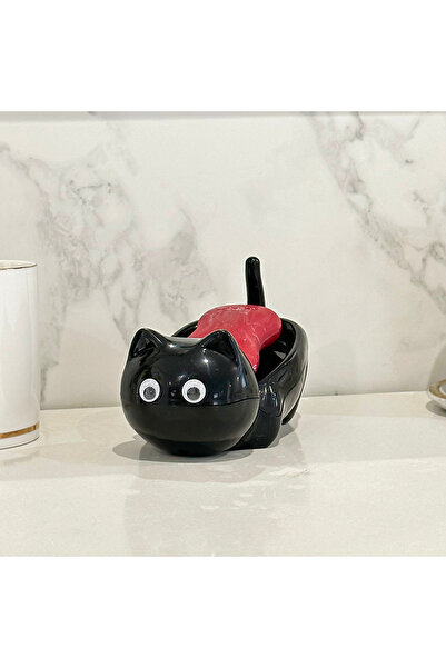 Choice Sl0001-7 Cartoon Cute Cat Bathroom Soap Box Creative Cat Soap Box Drai...