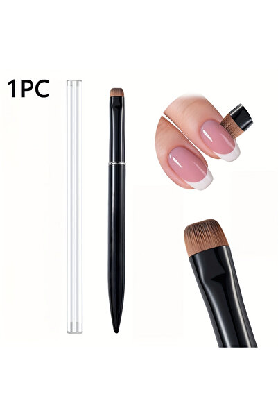 Choice5 Black F14 3-in-1 French Nail Brush Multi-function Clean Up Detail Bru...