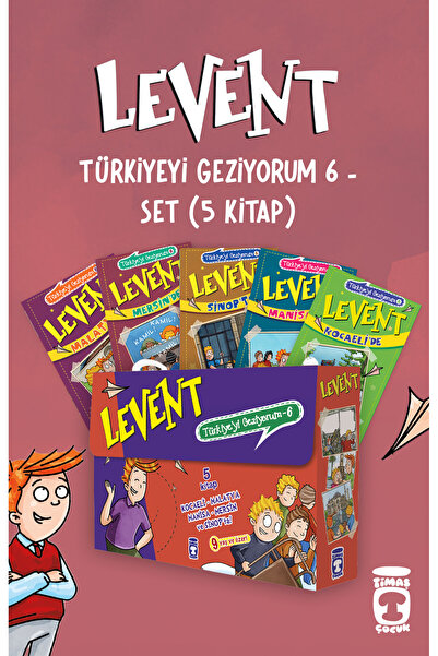 Timaş Çocuk Levent Türkiye'yi Geziyorum 6 Set (5 Kitap Takım)