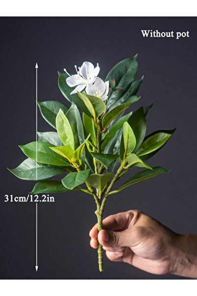 Choice 31cm White 21-40cm Artificial Azaleas Plants Fake Tree Tropical Palm L...