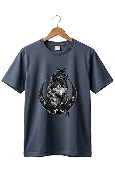The Baski Turkish Written Bozkurt Turkish Flag Printed 100% Cotton Premium An...