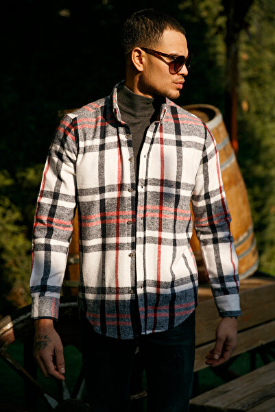 Buratti Cotton Plaid Slim Fit Winter Shirt Men's Shirt Cf23w114662