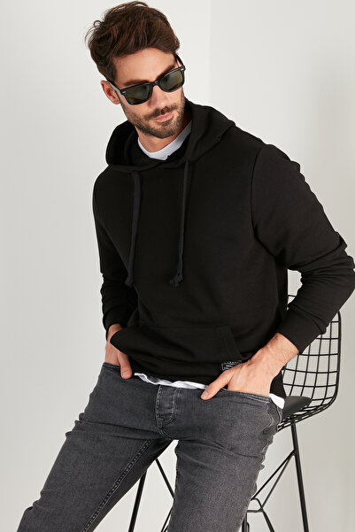 Buratti Cotton Hooded Kangaroo Pocket Sweat Men's Sweat 5905240