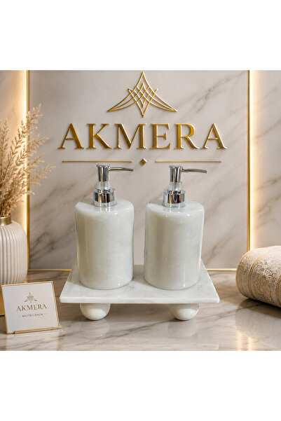 Akmera Home Gerçek Mermer Detarjan Seti