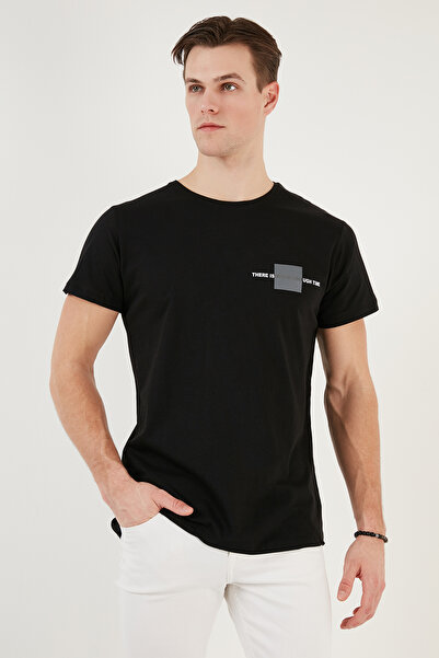 Buratti Crew Neck 100% Cotton Slim Fit T Shirt Men's T SHIRT 541THERE