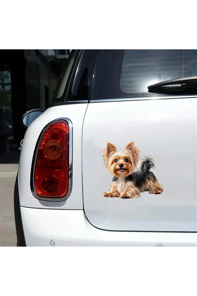 Choice 14x13.5cm AZ137-PVC 14x13.5cm Yorkshire Terrier Dog Vinyl Sticker, Wat...