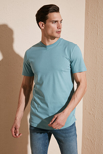 Buratti 100% Cotton Regular Fit Crew Neck T Shirt Men's T Shirt 5902511
