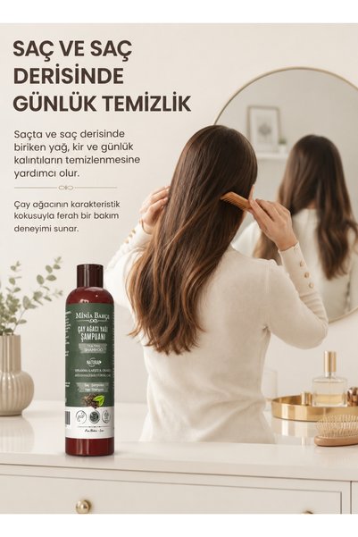 Minia Bahçe Bitki ve Sanat Atölyesi Tea Tree Oil Shampoo, 400 ml