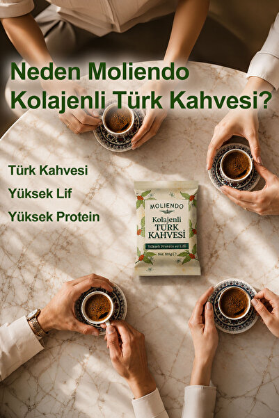 Moliendo Finest Coffee Kolajenli Türk Kahvesi 100 g 3'lü Avantaj Paketi