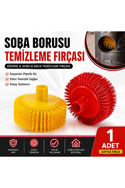Soba Borusu Temizleme Fırçası Şömine Soba Baca Temizleme Fırçası (Sapsız Fırça)
