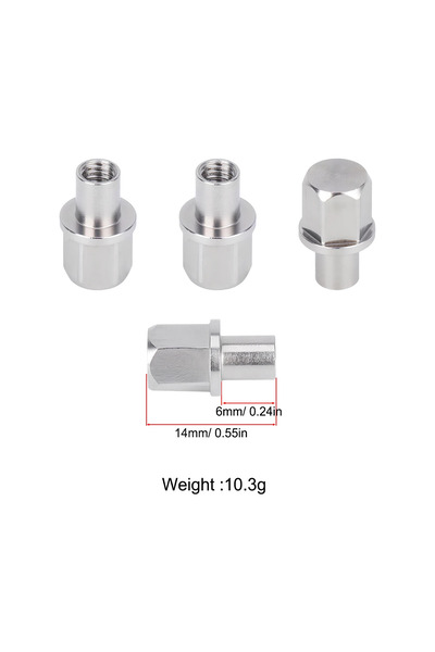 Choice 12mm 4PCS 12mm Hex Wheel Hub Adapter for Axial SCX10 TRX4, RC Car Exte...