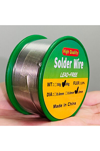 Choice6 0.8MM 100g Low Melting Point Lead-Free Solder Wire Coil SN99.3/Cu0.7 ...