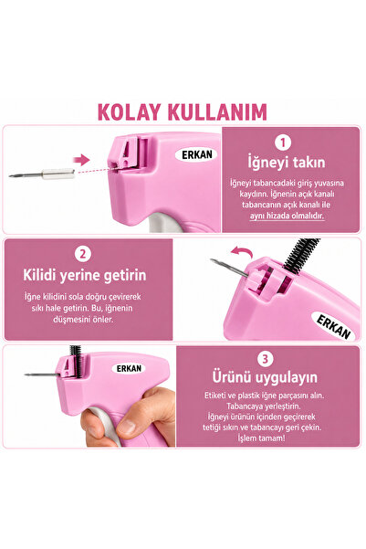 ERKAN Türban Gelinlik Terzi Kılçık Tabancası 5 Mm