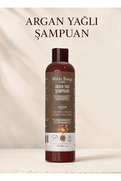 Minia Bahçe Bitki ve Sanat Atölyesi 400ml Argan Oil Extract Hair Shampoo
