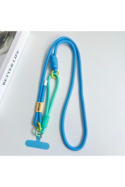 Choice4 Polyester / Nylon Blue / Green Simple Two-in-one Mobile Phone Lanyard...