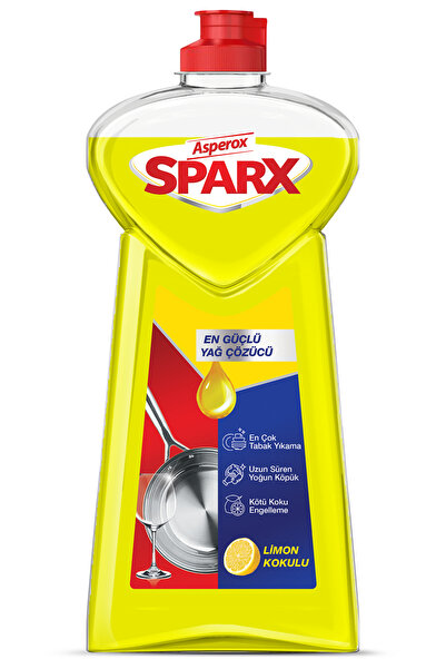 ASPEROX sparx sıvı bulaşık deterjanı limon 1200 ml