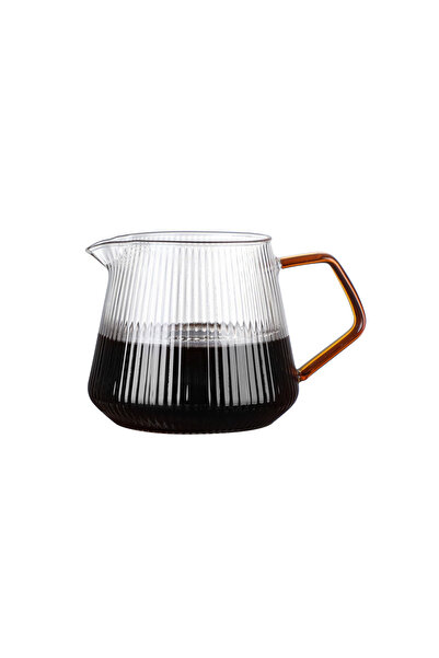 Choice1 400 ml Glass Coffee Server - 400ml/600ml, Vertical Striped Coffee Pot...