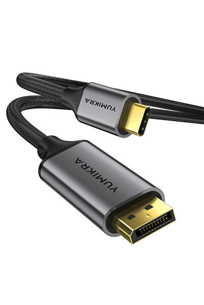 YUMIKRA USB-C to DisplayPort Kablo, DP 1.4 8K@60Hz 4K@240Hz HDCP HDR, DeX Mod...