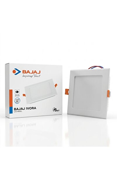 Bajaj Ivora LED Panel Light 9W Square – Energy Efficient LED Ceiling Light fo...