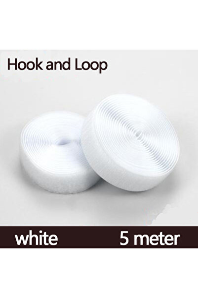 Choice1 20mm Wide White 5Meter 1-10M Sew On Hook & Loop Tape | Non-Adhesive N...