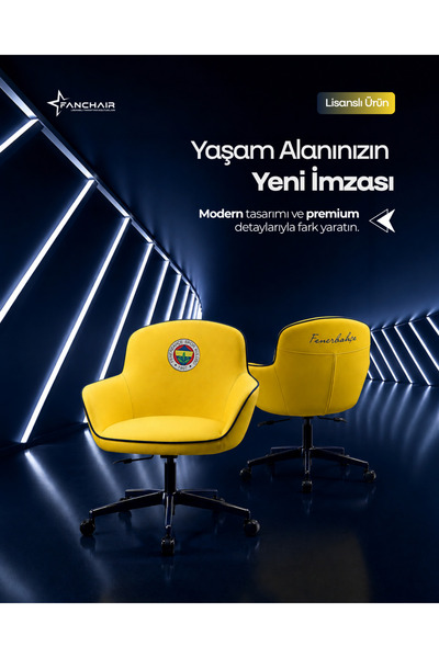 Fenerbahçe Fanchair x Icon Sarı Çalışma Koltuğu