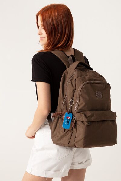 NEMO BAGS School Bag Mink Large Size Unisex Waterproof Fabric Travel Bag with...